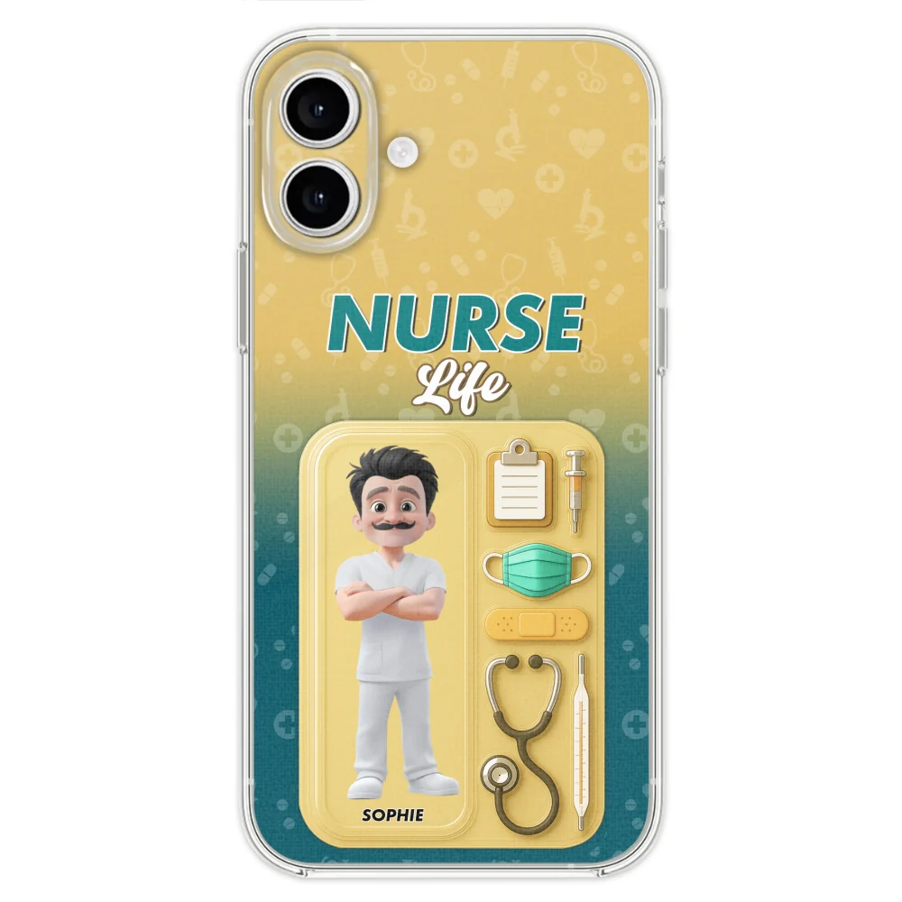 Proud Of Nurse Life - Personalized Custom Phone Case - Image 25