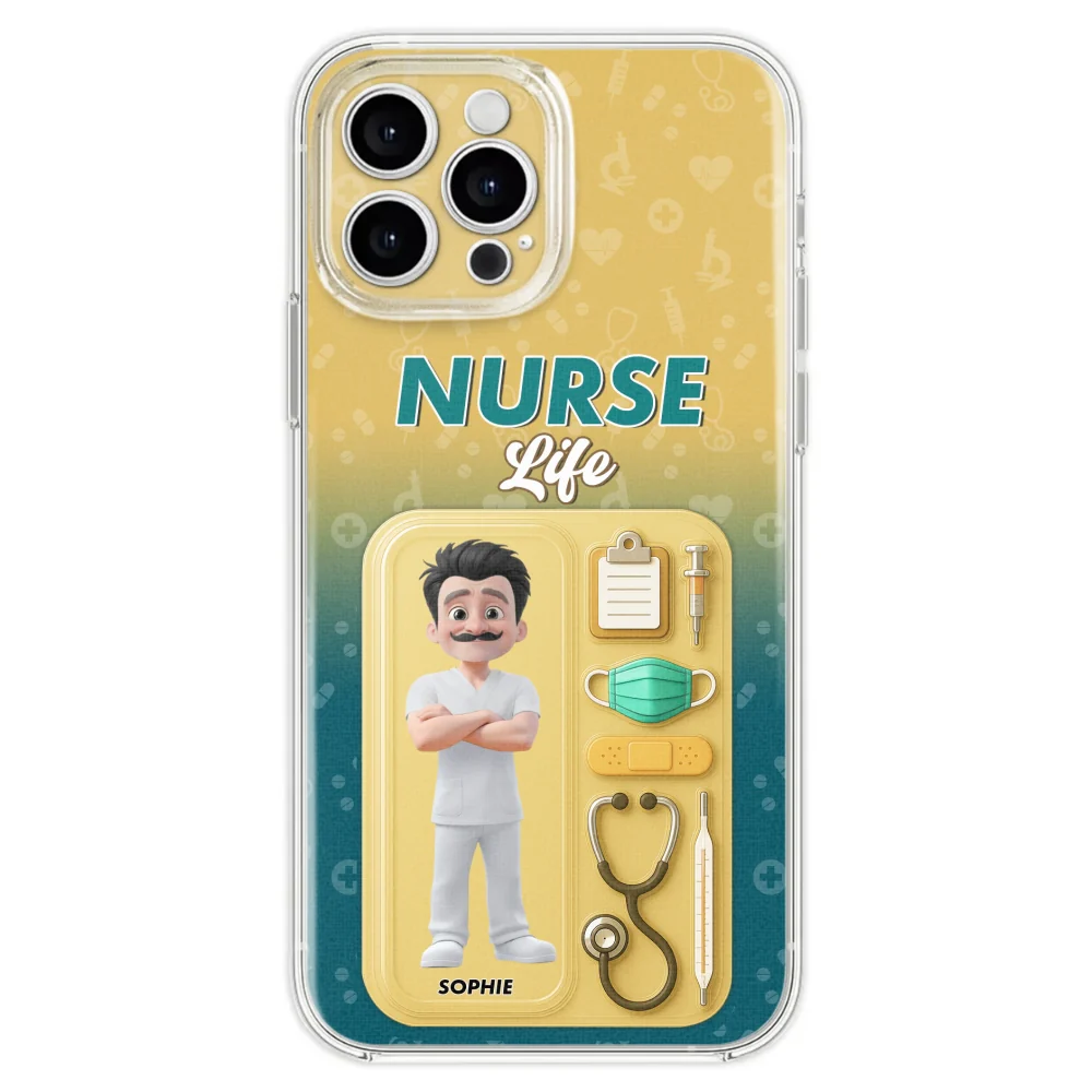 Proud Of Nurse Life - Personalized Custom Phone Case - Image 26
