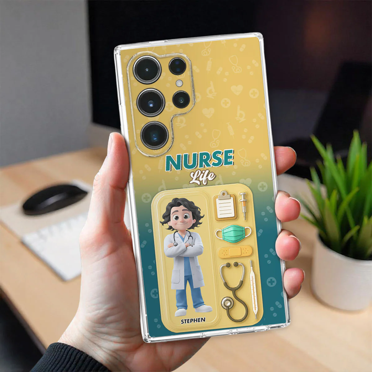 Proud Of Nurse Life - Personalized Custom Phone Case - Image 27