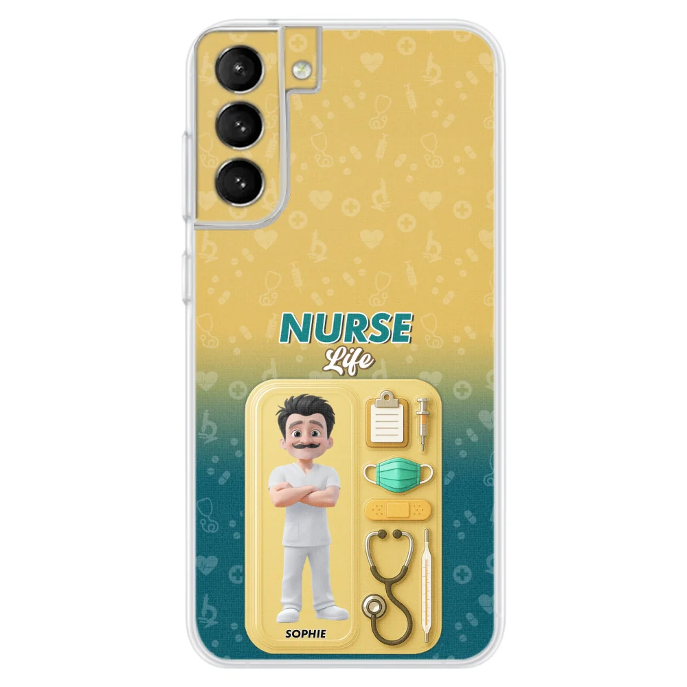 Proud Of Nurse Life - Personalized Custom Phone Case - Image 28