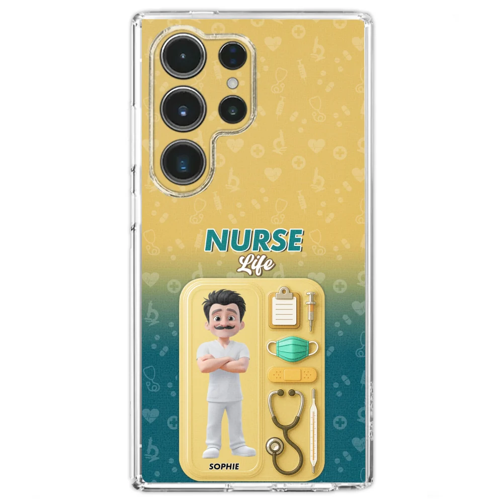 Proud Of Nurse Life - Personalized Custom Phone Case - Image 29