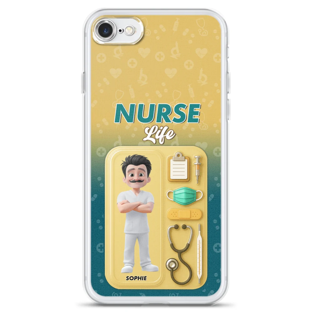 Proud Of Nurse Life - Personalized Custom Phone Case - Image 5