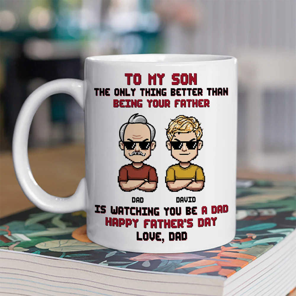 Proud Of The Man You Become - Personalized Custom Coffee Mug - Image 2