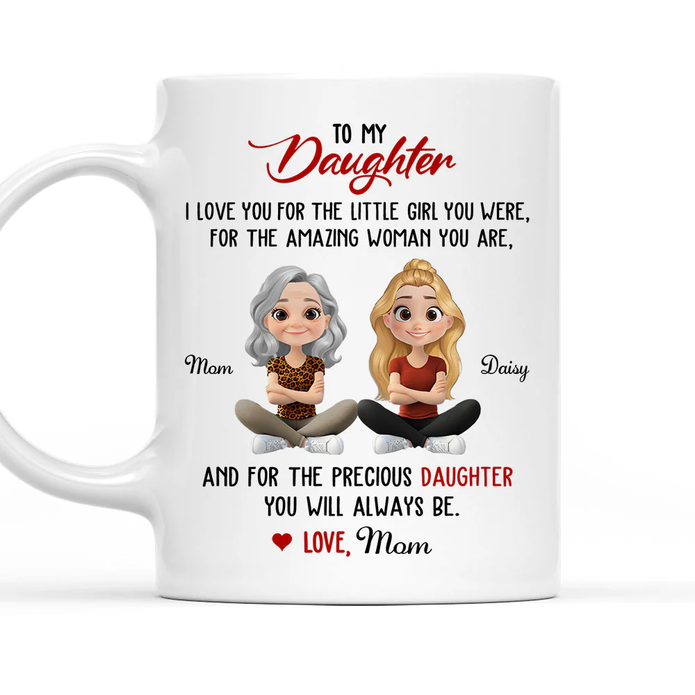 Proud Of The Woman You Are - Personalized Custom Coffee Mug