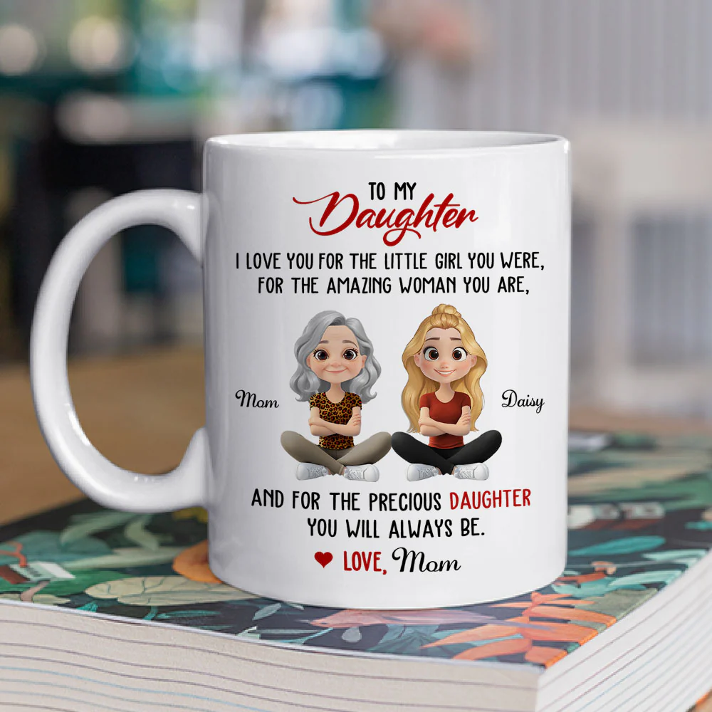 Proud Of The Woman You Are - Personalized Custom Coffee Mug - Image 2