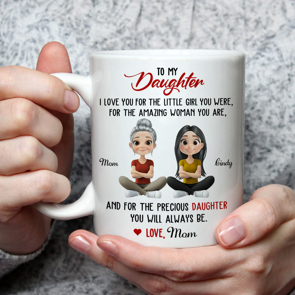 Proud Of The Woman You Are - Personalized Custom Coffee Mug - Image 4