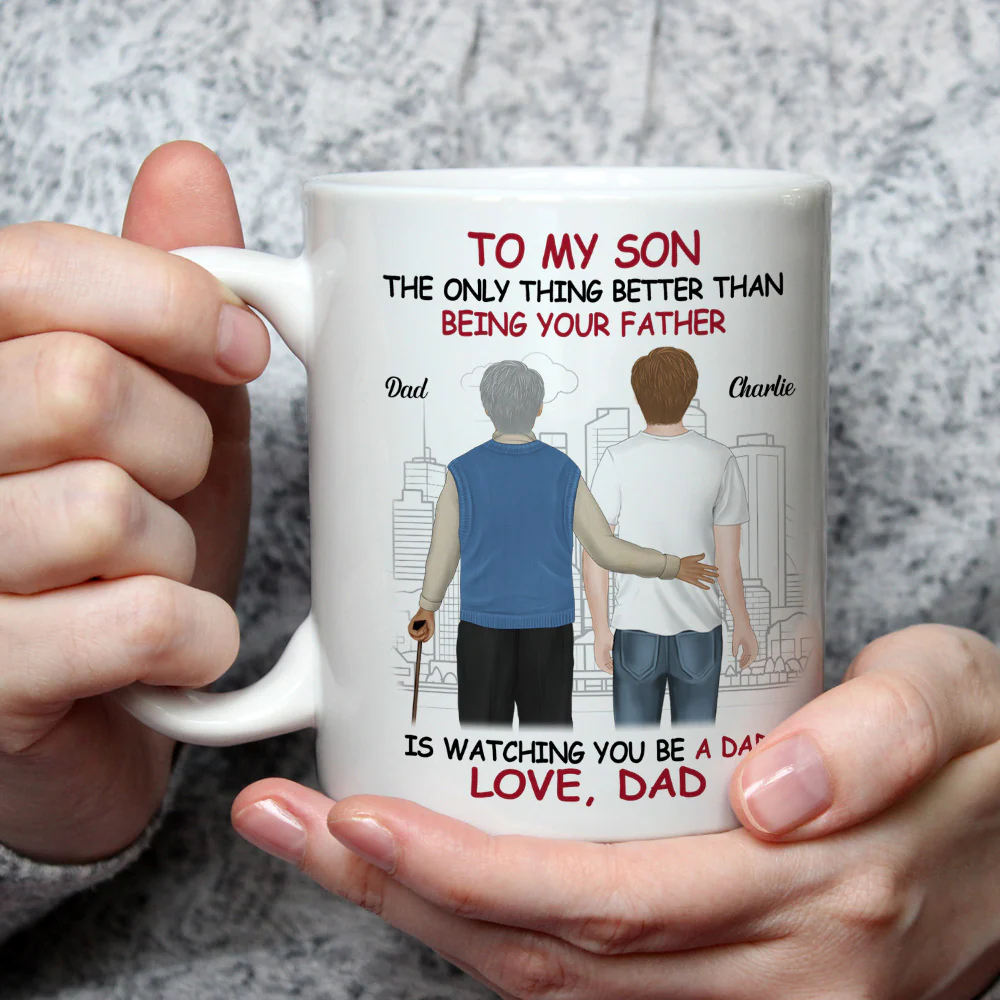 Proud Of You - Personalized Custom Coffee Mug - Image 2