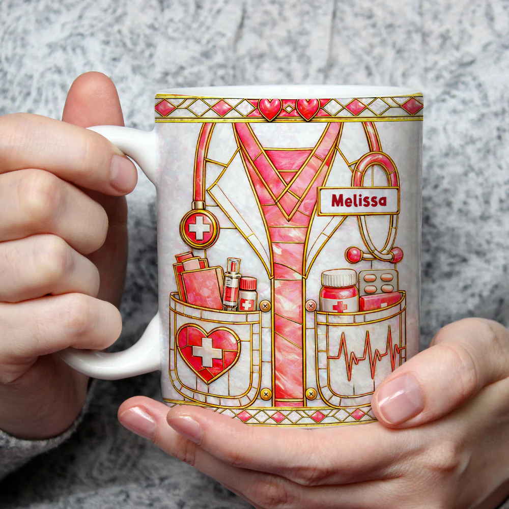Proud To Be A Nurse - Personalized Custom 3D Inflated Effect Mug - Image 3