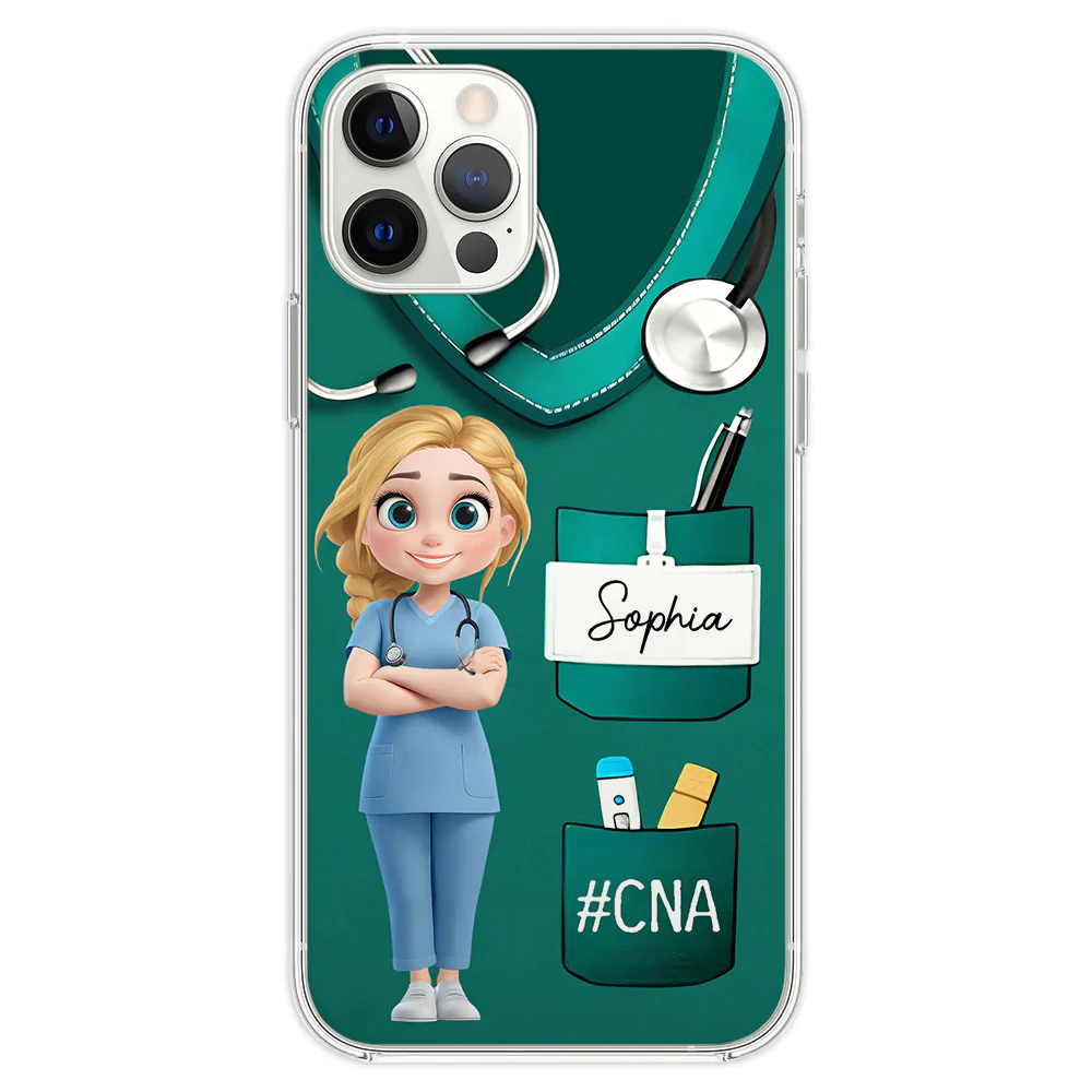 Proud To Be A Nurse - Personalized Custom Phone Case - Image 2
