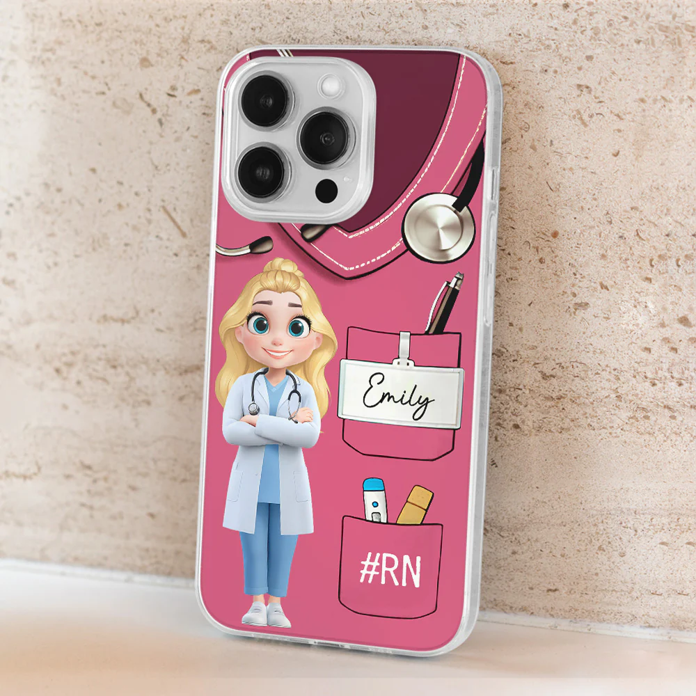 Proud To Be A Nurse - Personalized Custom Phone Case - Image 4