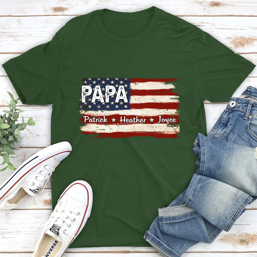 Proud To Be American Version 2 - Personalized Custom Shirt - Image 5
