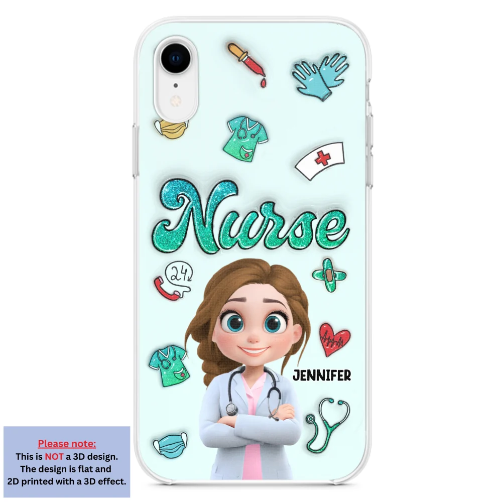 Proud To Nurse Life - Personalized Custom 3D Inflated Effect Phone Case - Image 22