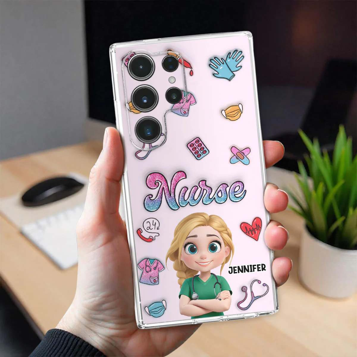 Proud To Nurse Life - Personalized Custom 3D Inflated Effect Phone Case - Image 27