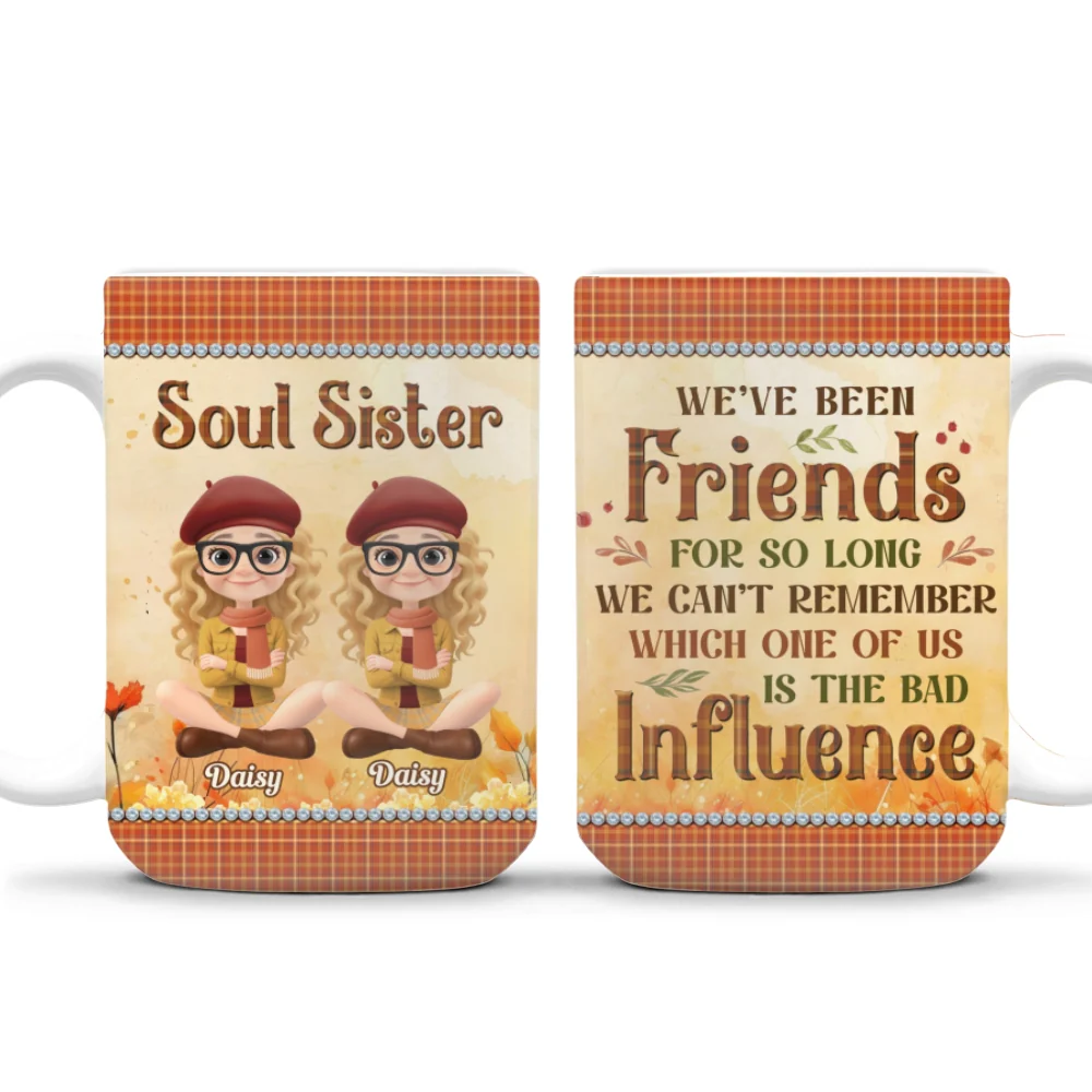 Pumpkin Spice Besties - Personalized Custom Coffee Mug - Image 9