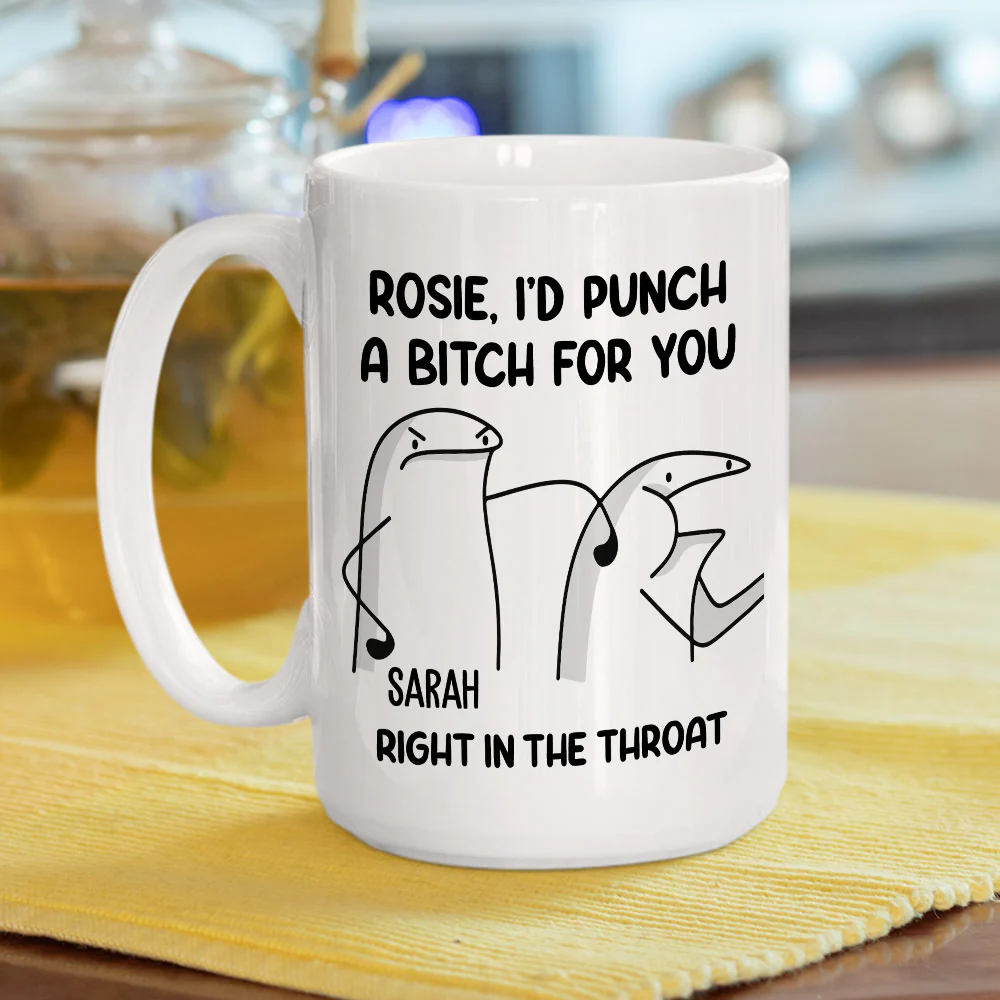 Punch A Bitch For You - Personalized Custom Mug - Image 4