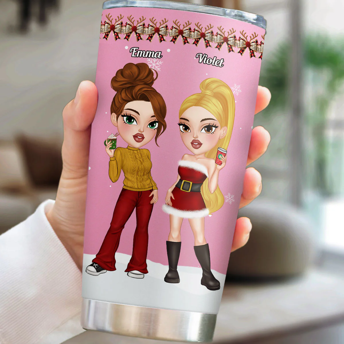 Punch A Bitch For You - Personalized Custom Tumbler - Image 2