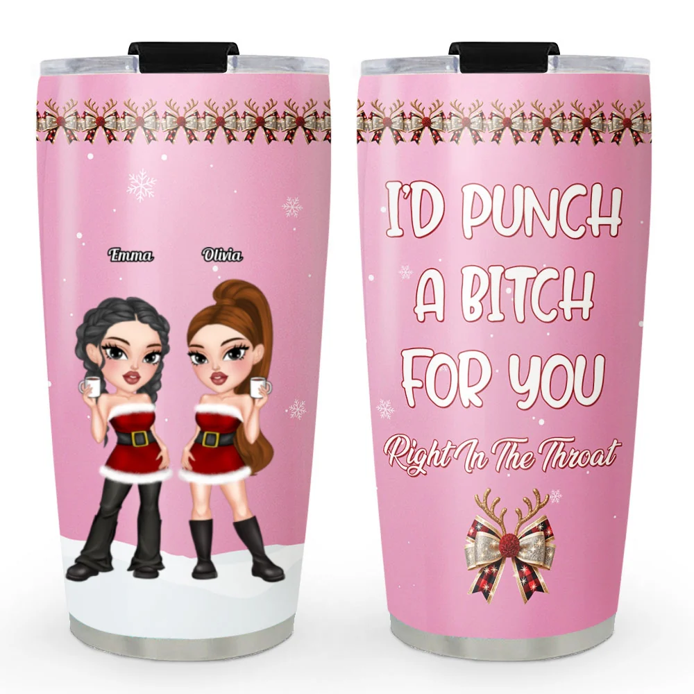 Punch A Bitch For You - Personalized Custom Tumbler - Image 6