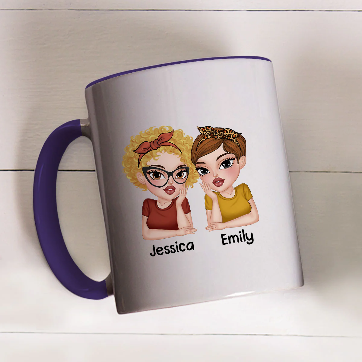 Punch A Bitch - Personalized Custom Accent Mug - Image 2