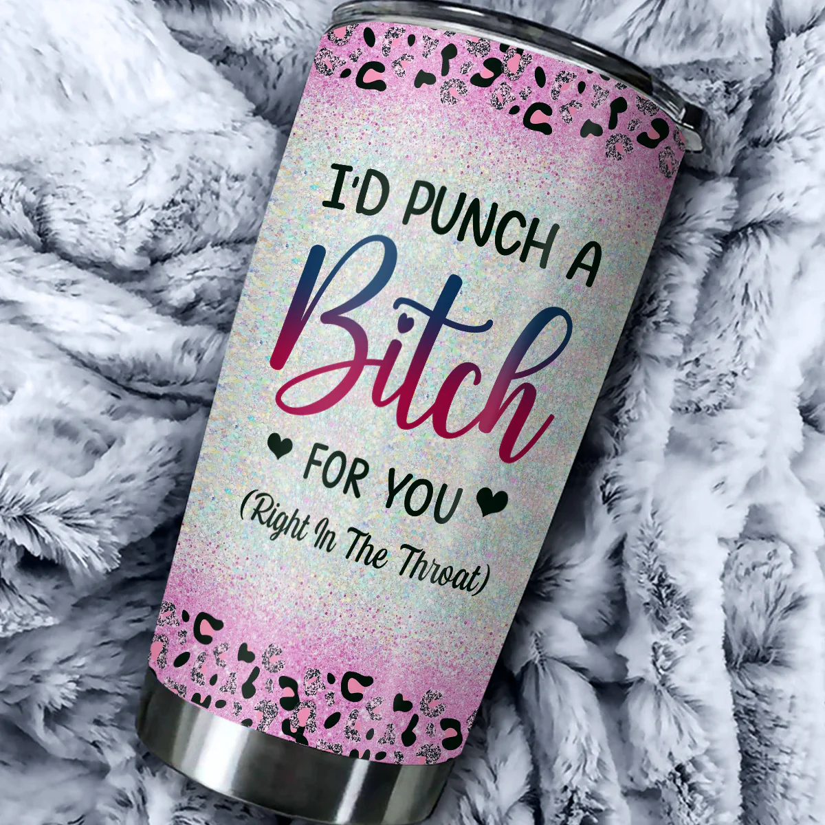 Punch A Bitch - Personalized Custom Tumbler - Image 5
