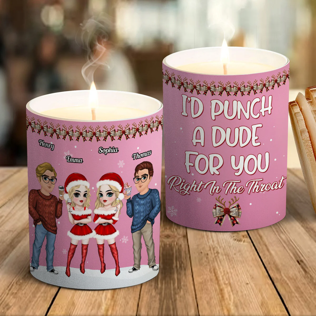 Punch A Dude - Personalized Custom Candle - Image 5