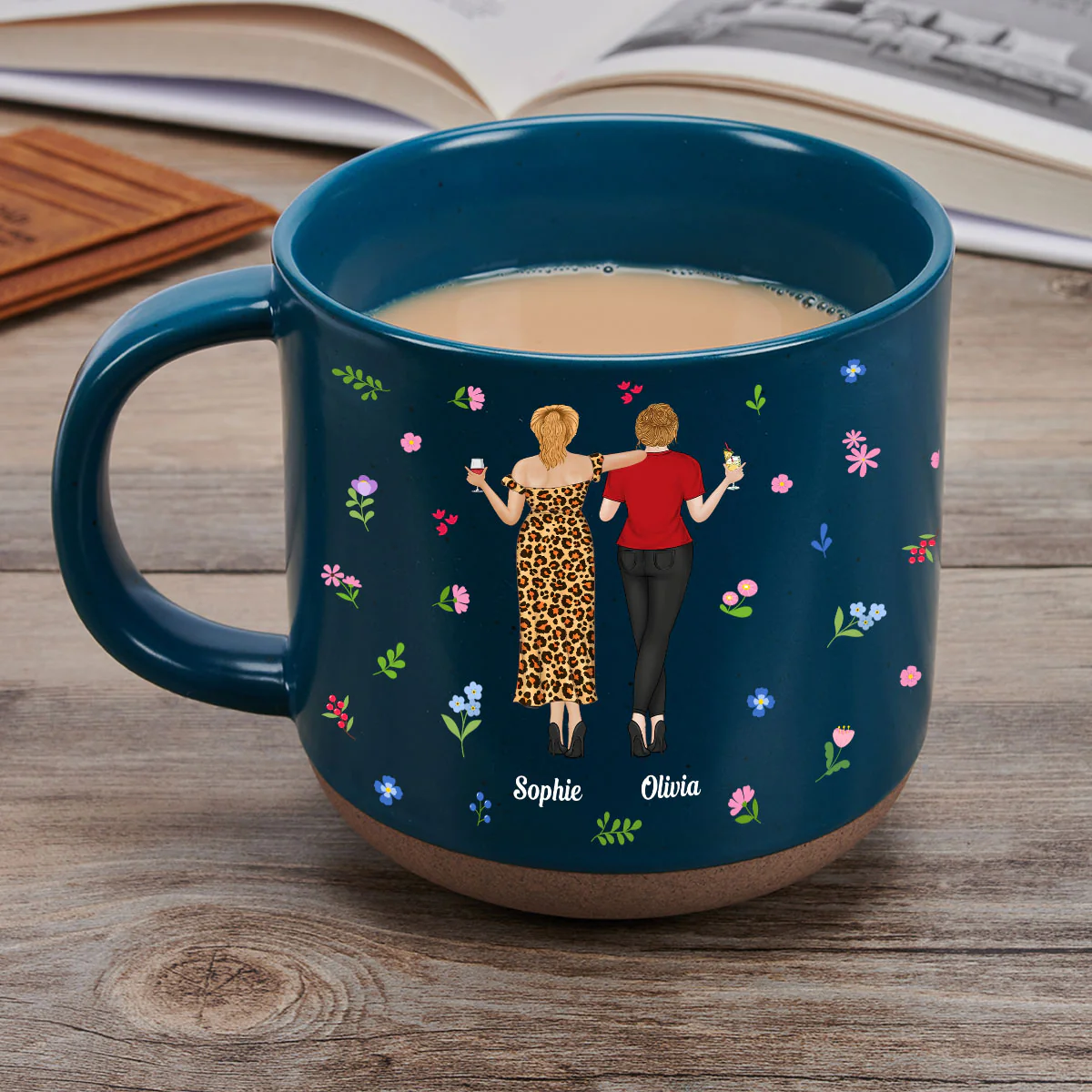Punch Bitch Besties - Personalized Custom Pottery Mug - Image 2