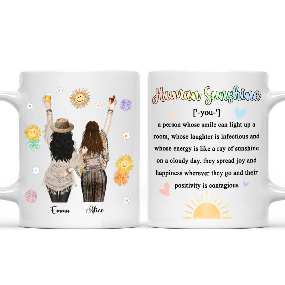Punch Bitch Hippie Version - Personalized Custom Coffee Mug - Image 7