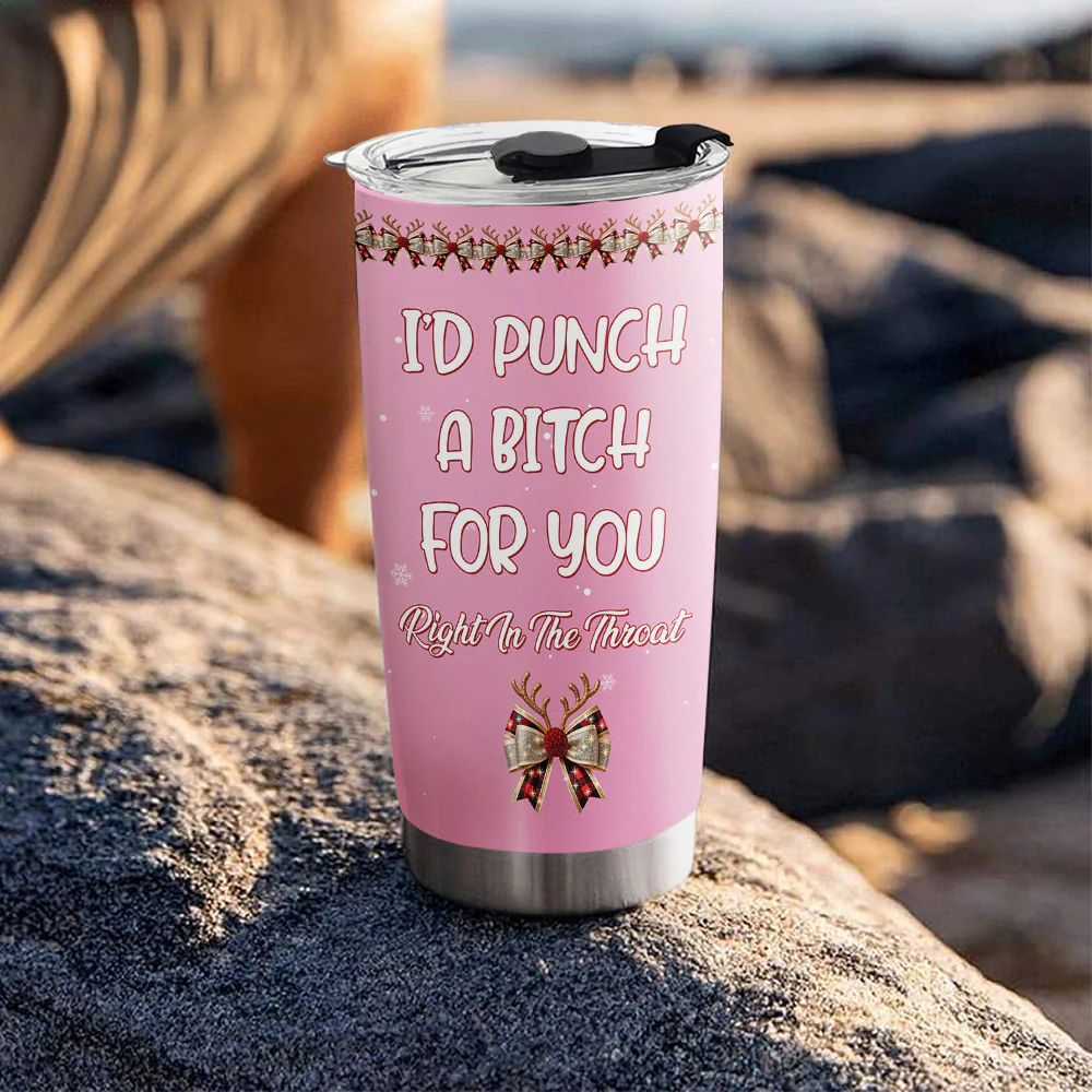 Punch Bitch - Personalized Custom Tumbler - Image 5