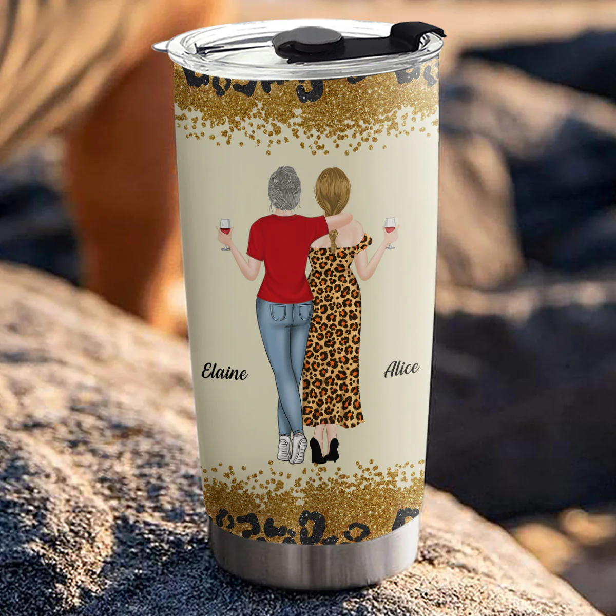 Punch For You Mom - Personalized Custom Tumbler - Image 3