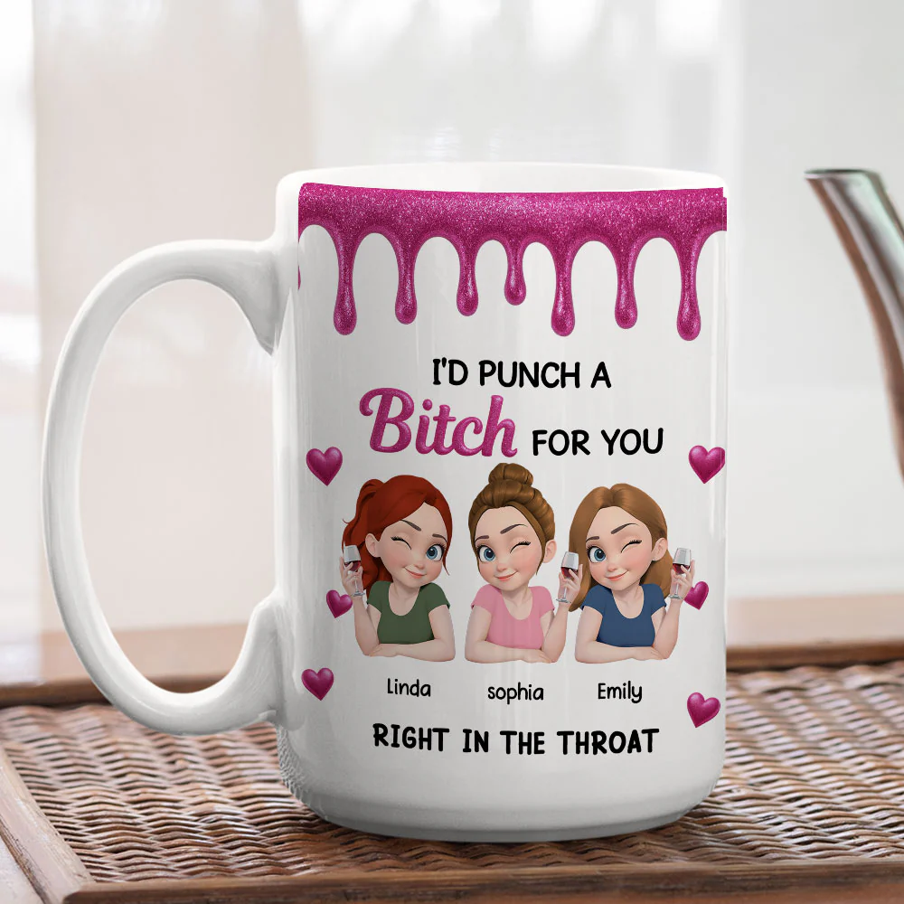 Punch For You My Girl - Personalized Custom Coffee Mug - Image 2