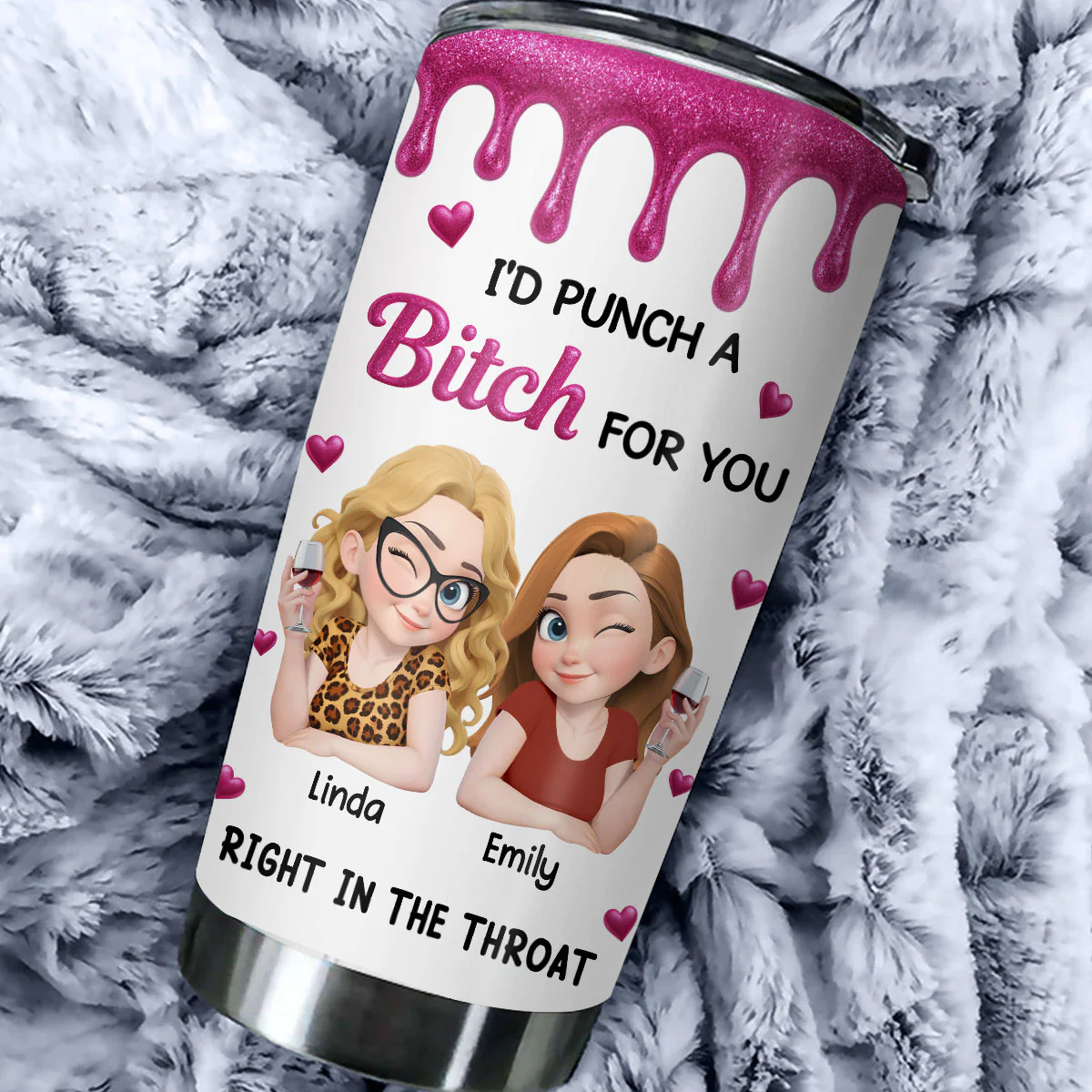 Punch For You My Girl - Personalized Custom Tumbler - Image 2