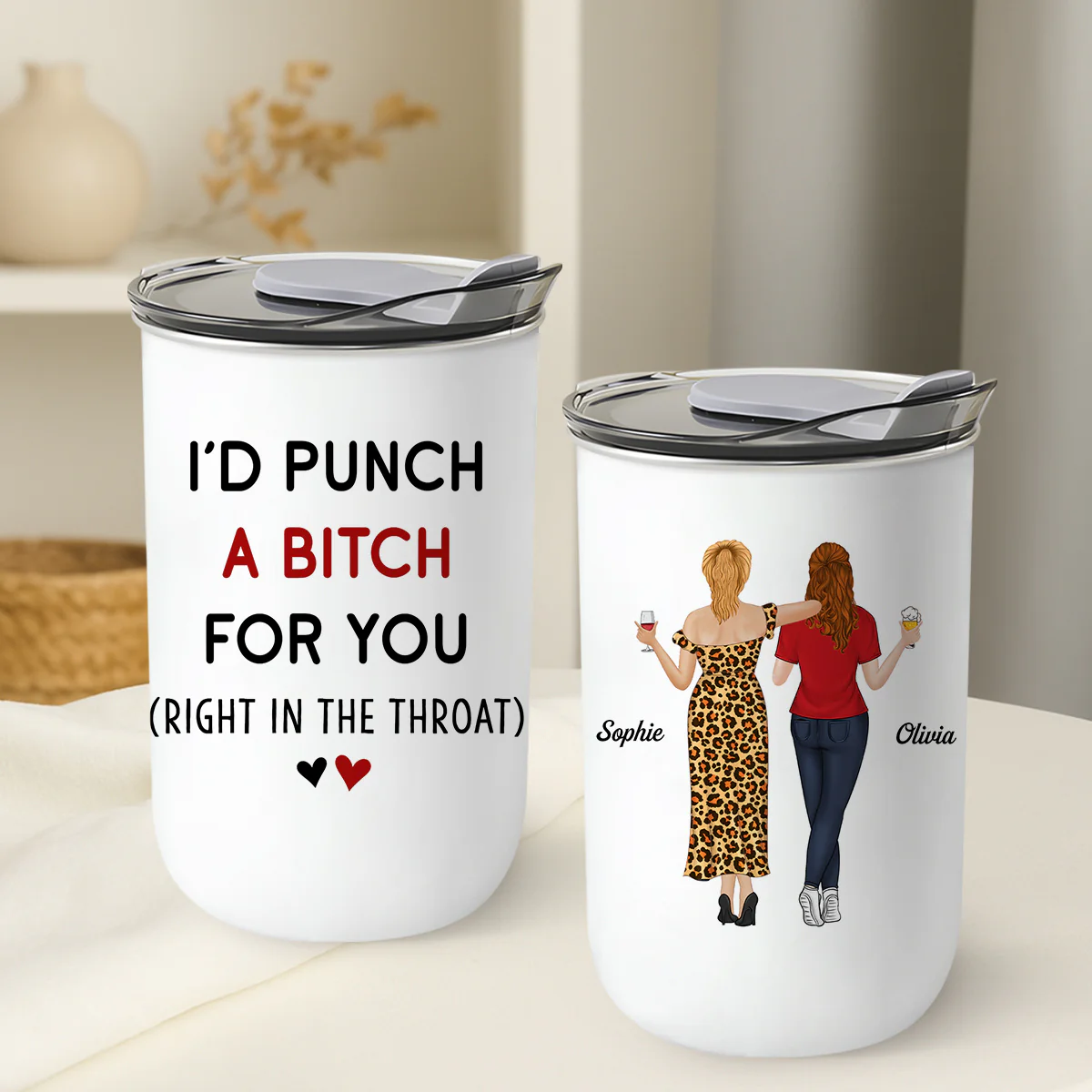 Punch For You - Personalized Custom 10oz Tumbler - Image 4