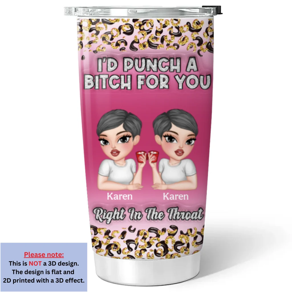 Punch For You - Personalized Custom 3D Inflated Effect Tumbler - Image 8