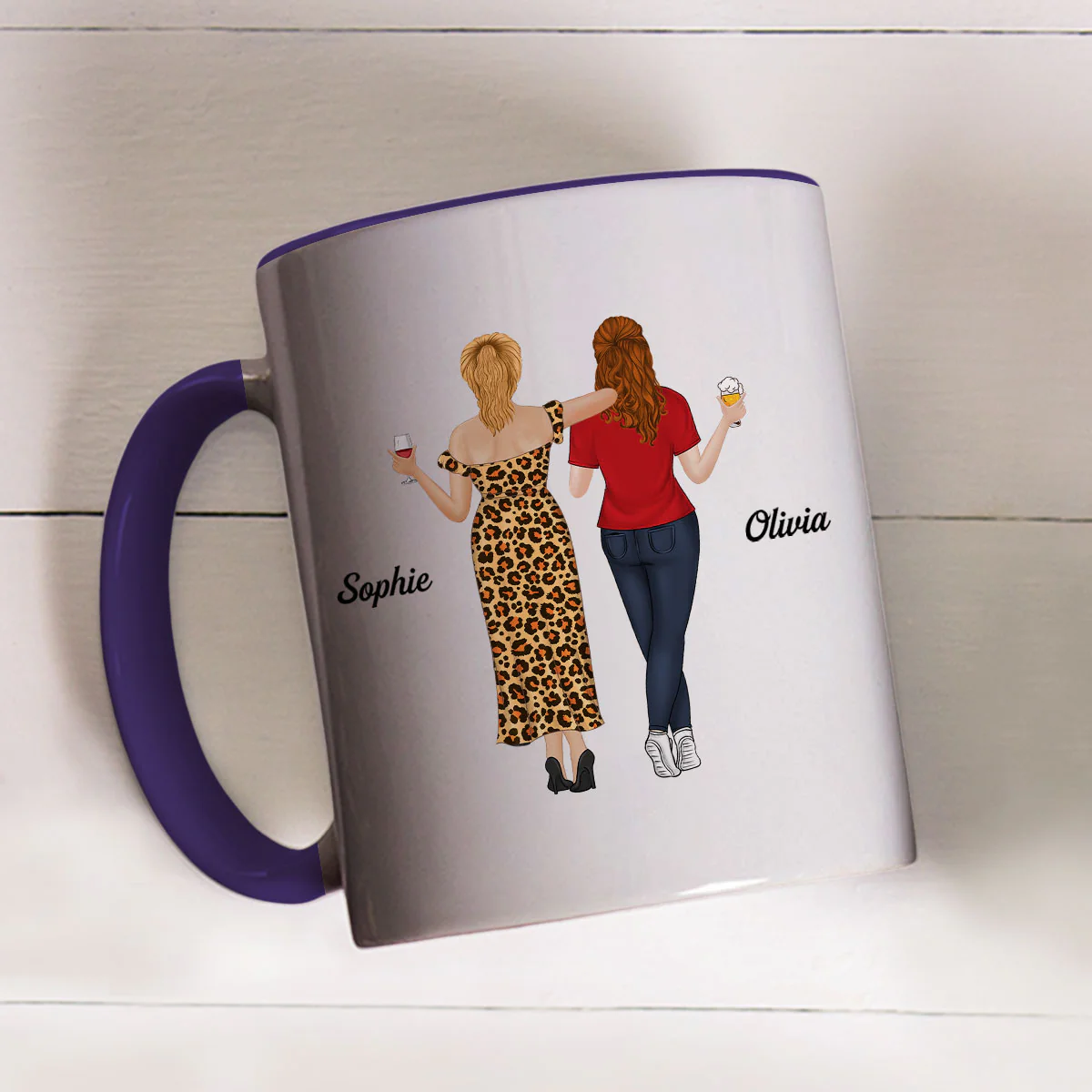 Punch For You - Personalized Custom Accent Mug - Image 4