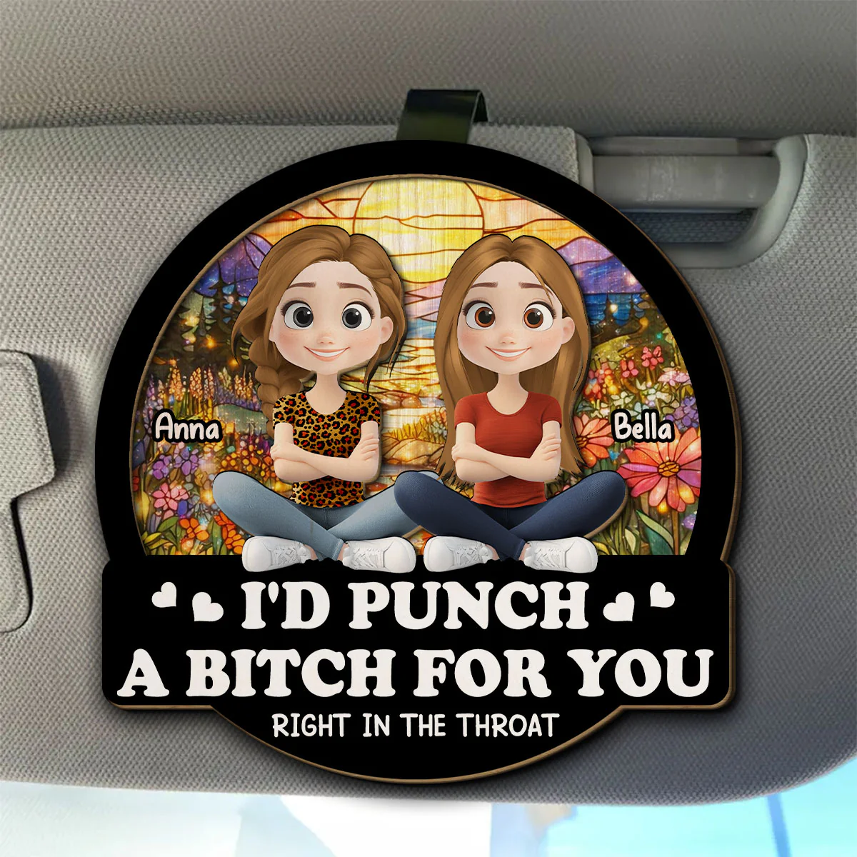 Punch For You - Personalized Custom Car Visor Clip