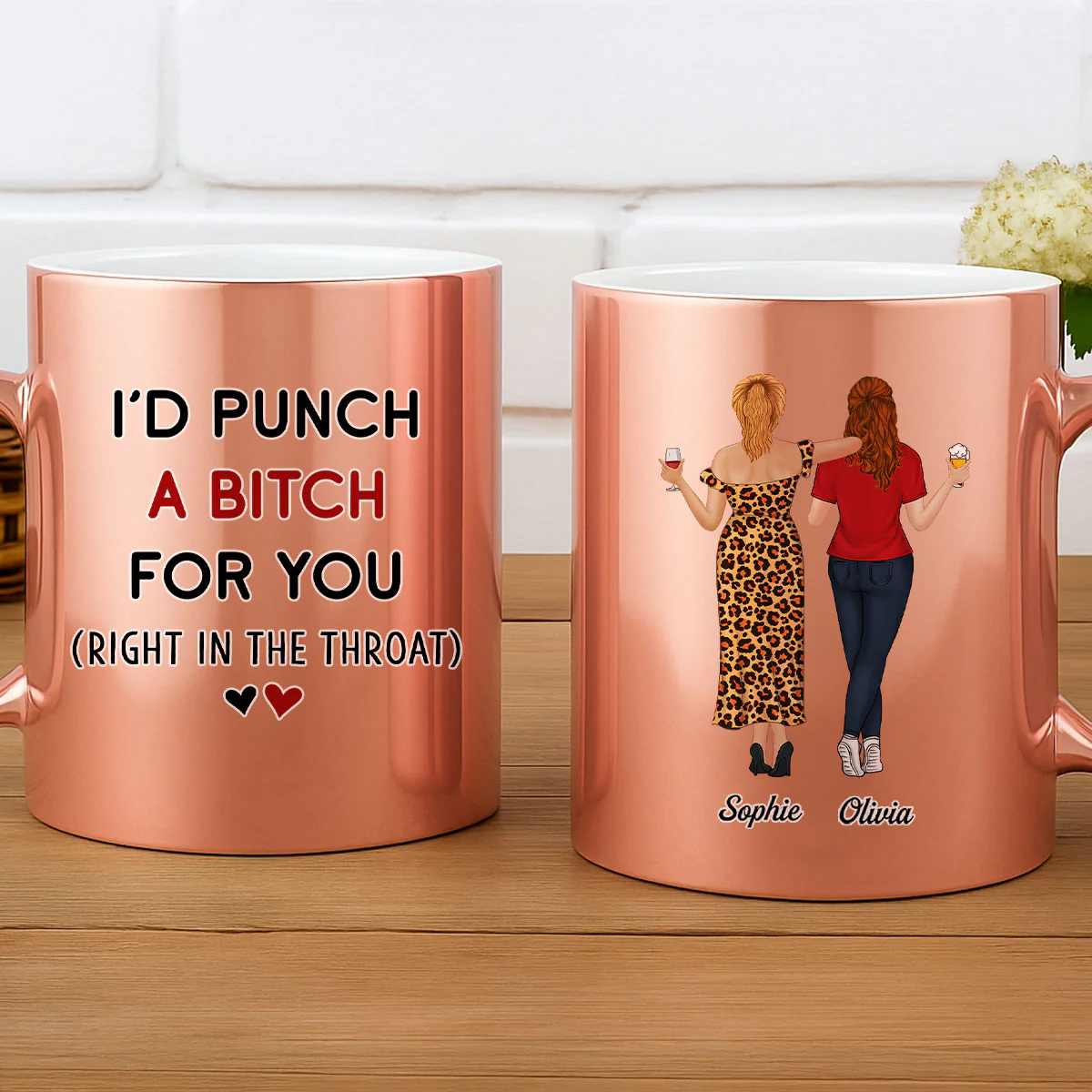 Punch For You - Personalized Custom Metallic Mug - Image 5