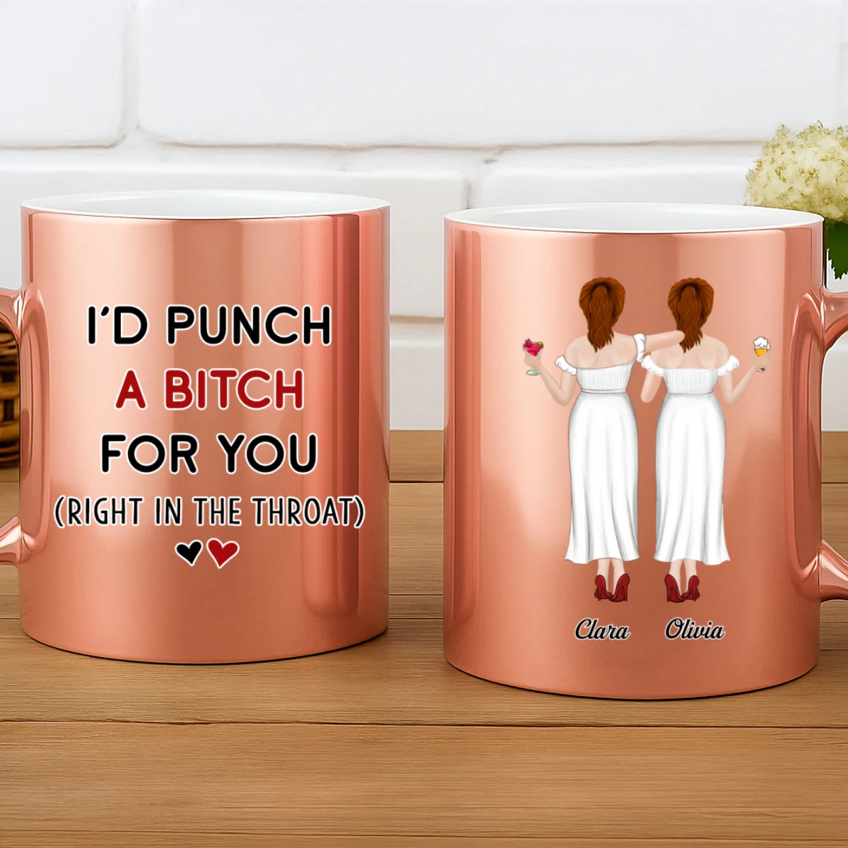 Punch For You - Personalized Custom Metallic Mug - Image 7