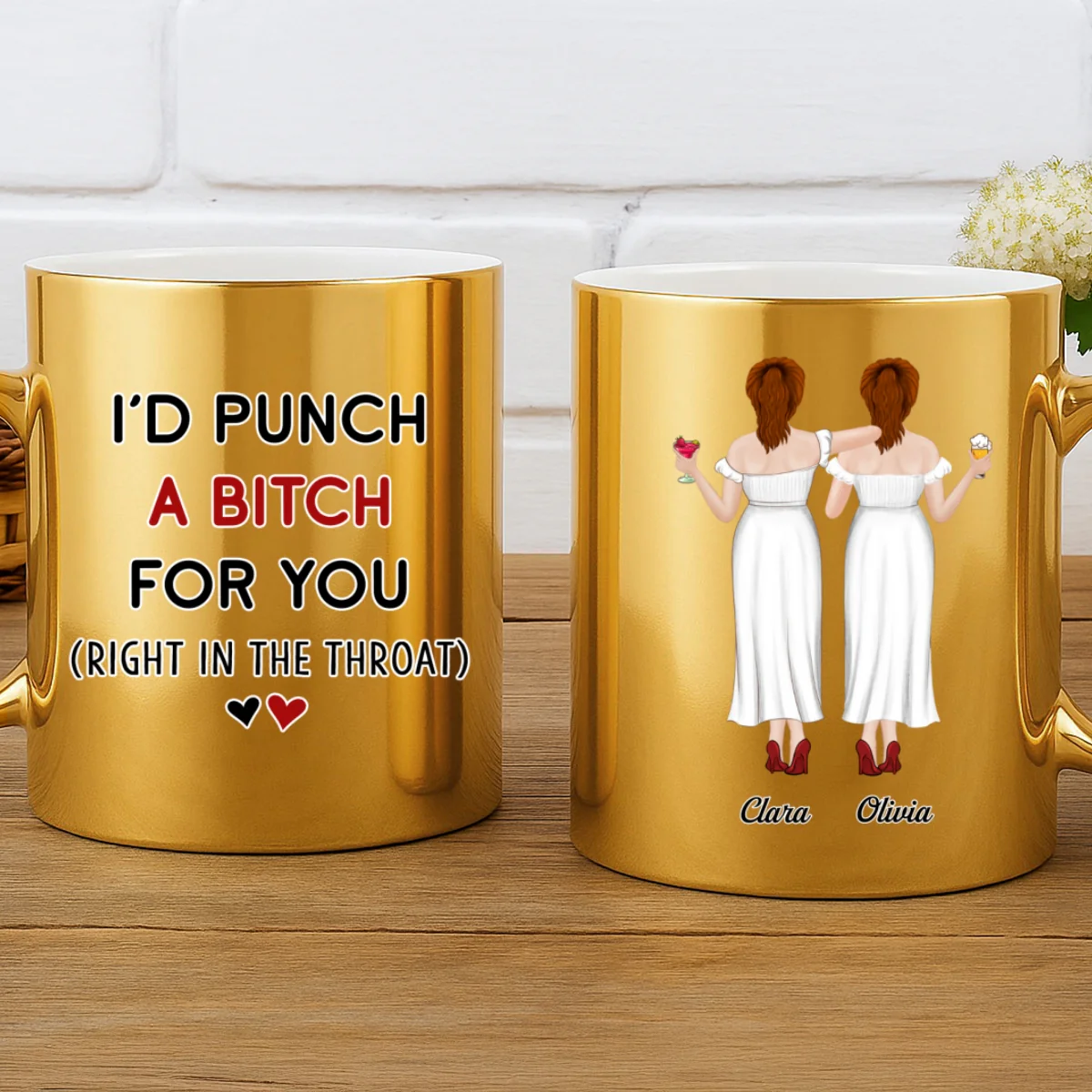 Punch For You - Personalized Custom Metallic Mug - Image 8