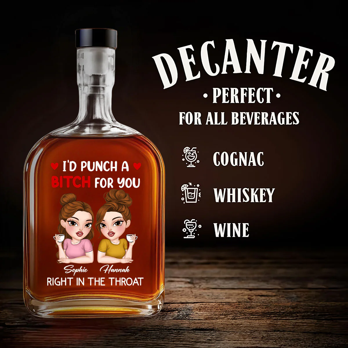 Punch For You - Personalized Custom Spirits Decanter - Image 4