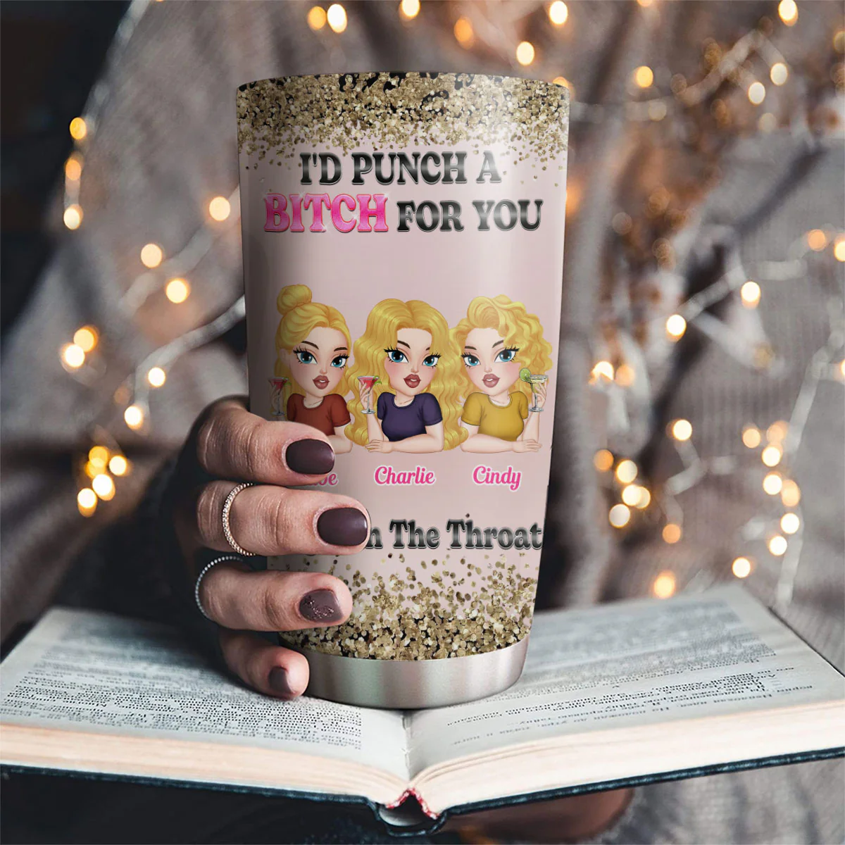 Punch For You - Personalized Custom Tumbler - Image 2