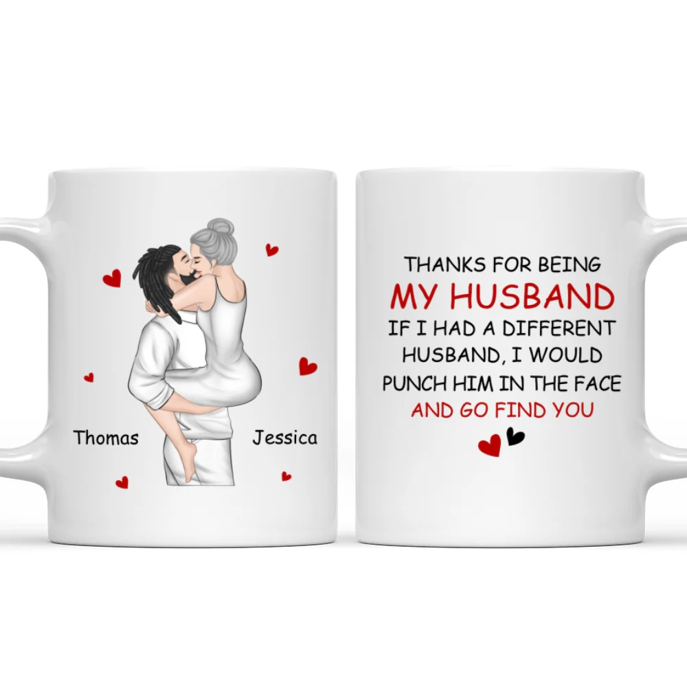 Punch Him And Go Find You - Personalized Custom Coffee Mug - Image 7