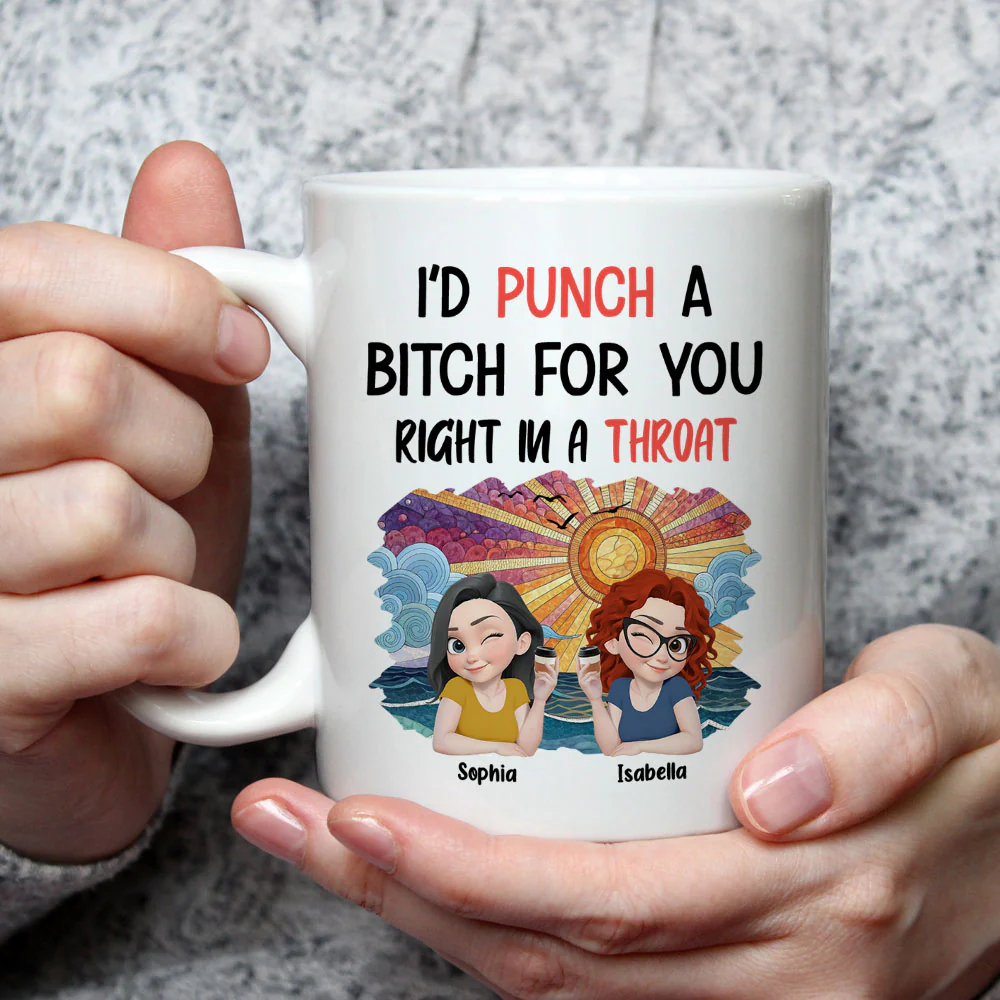 Punch Right In - Personalized Custom Coffee Mug - Image 2