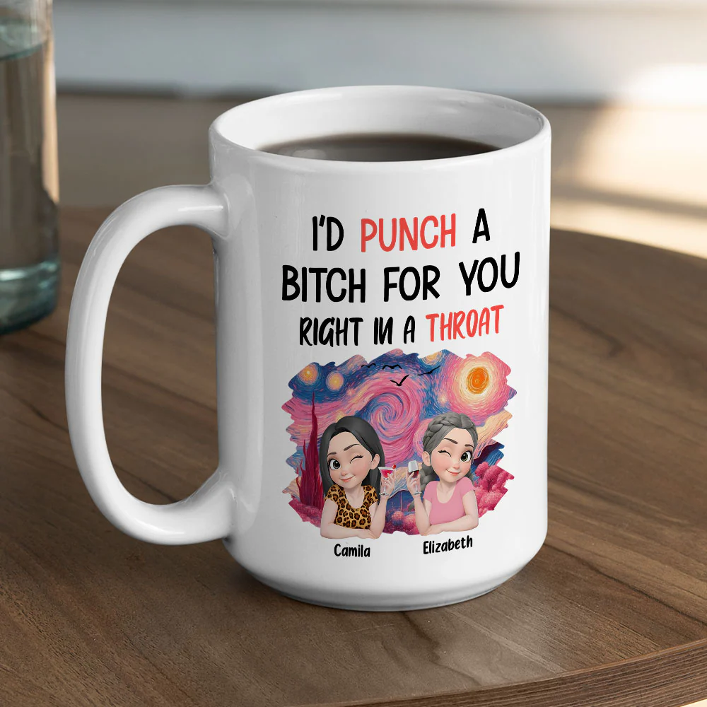 Punch Right In - Personalized Custom Coffee Mug - Image 4