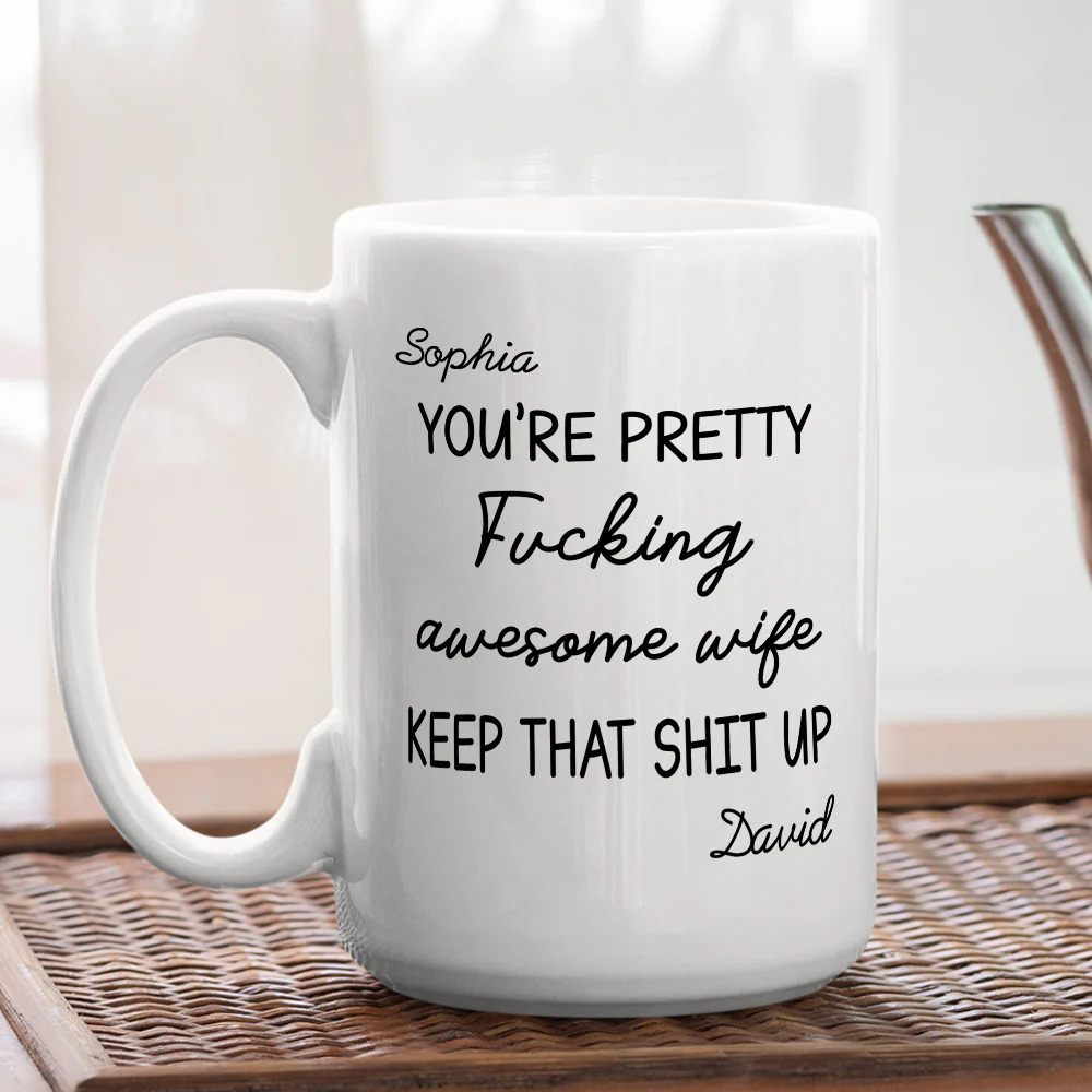 Pure Awesome Energy Right Here - Personalized Custom Coffee Mug - Image 5