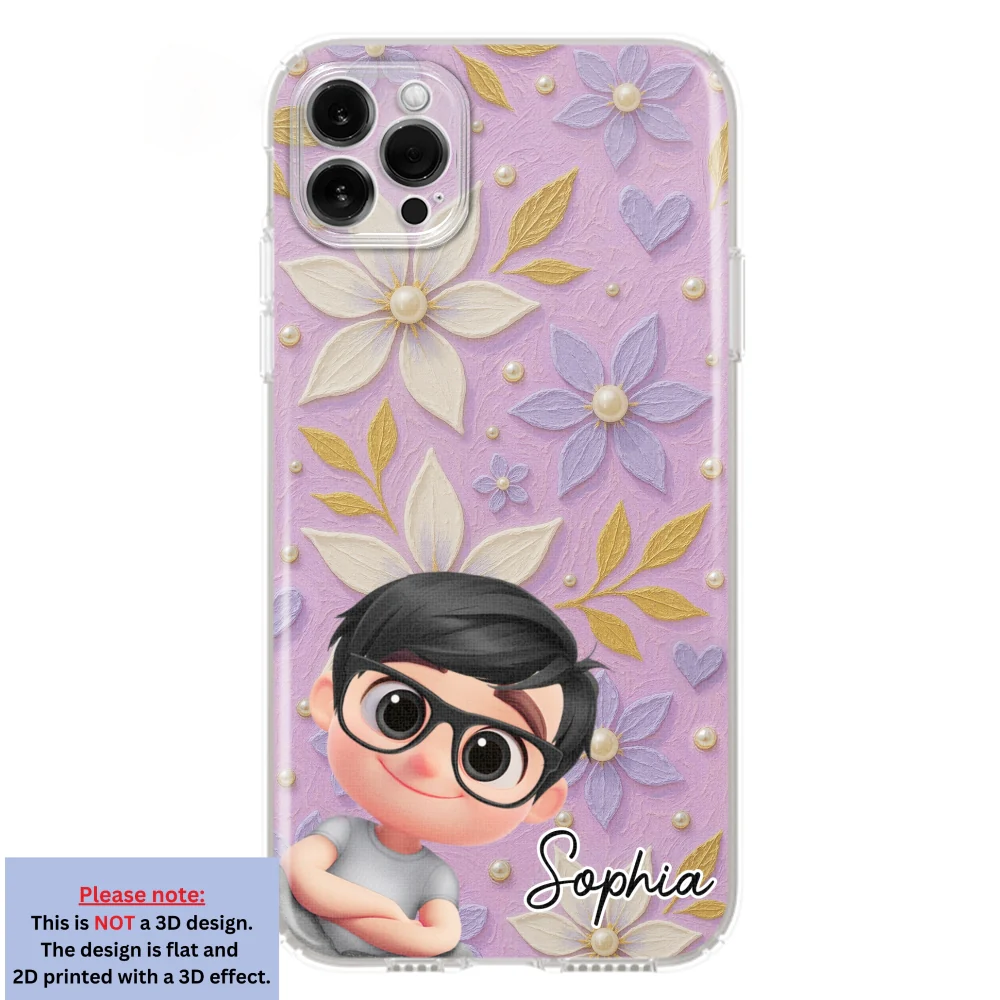 Purple Grandma - Personalized Custom 3D Effect Phone Case - Image 15