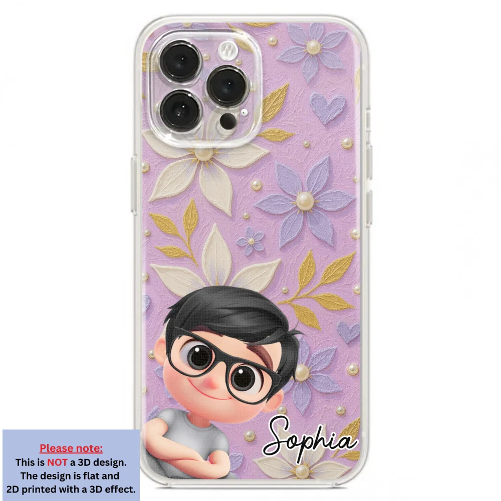 Purple Grandma - Personalized Custom 3D Effect Phone Case - Image 20