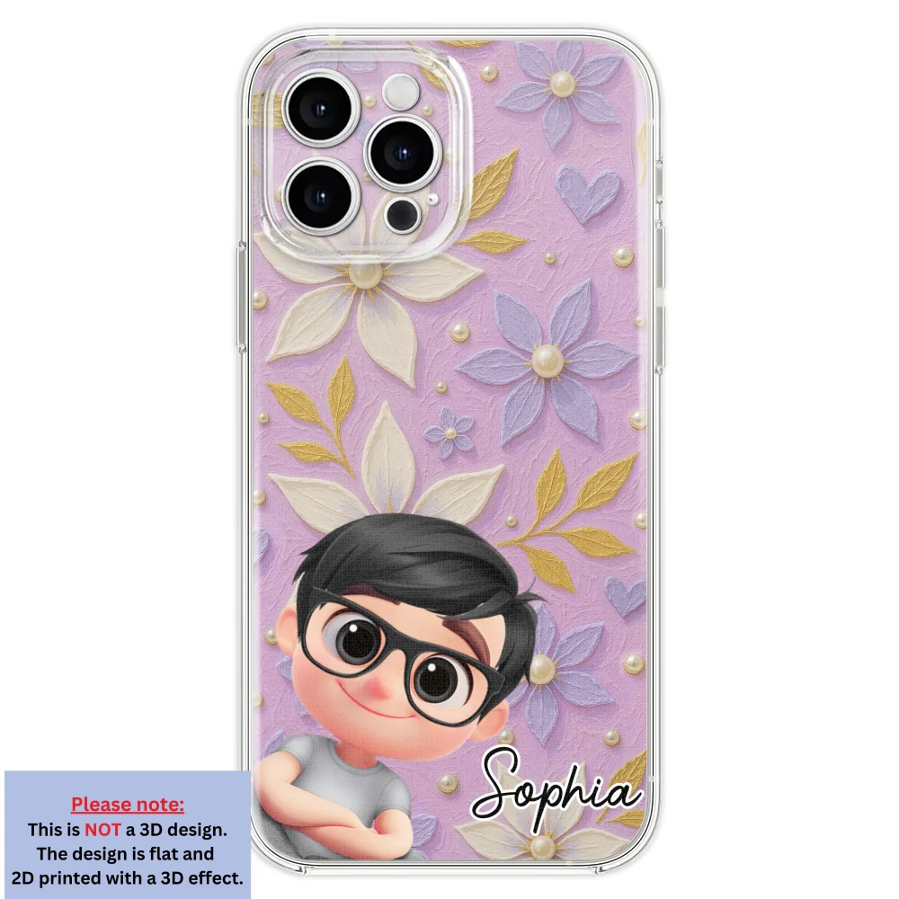 Purple Grandma - Personalized Custom 3D Effect Phone Case - Image 22