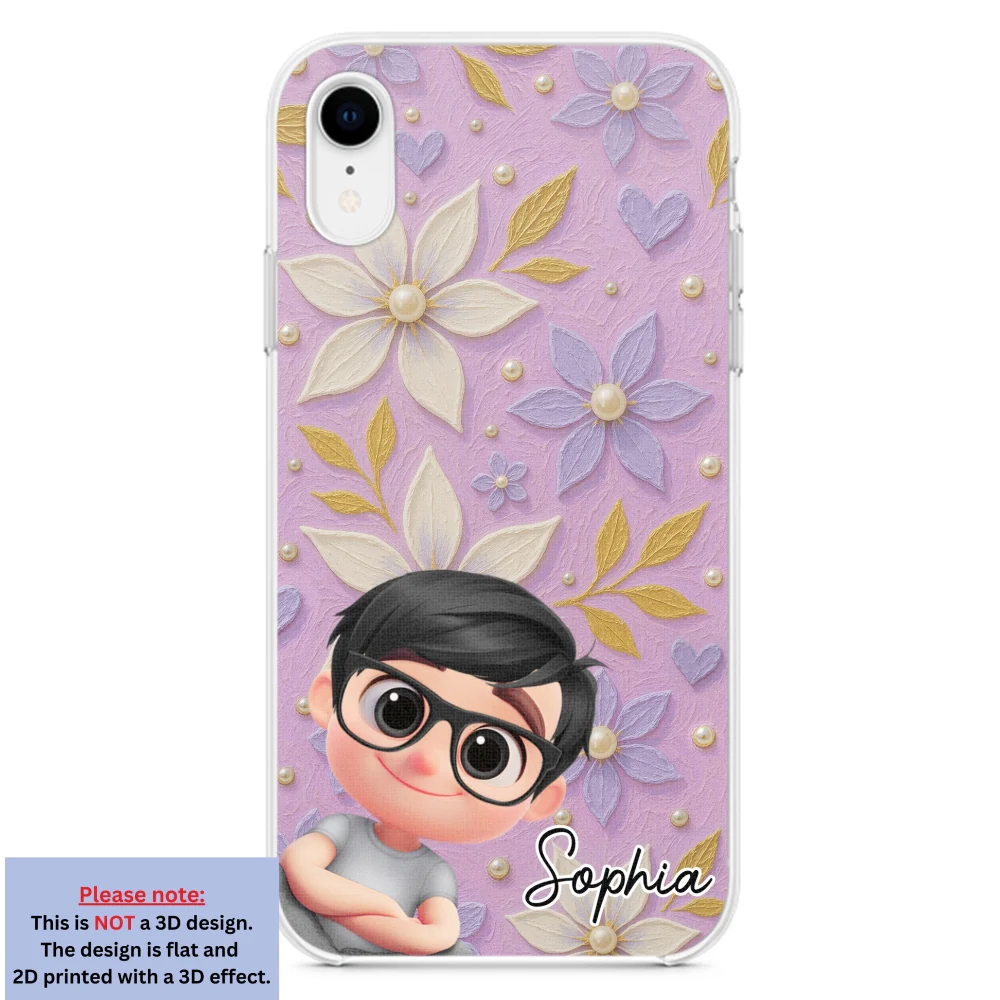 Purple Grandma - Personalized Custom 3D Effect Phone Case - Image 23