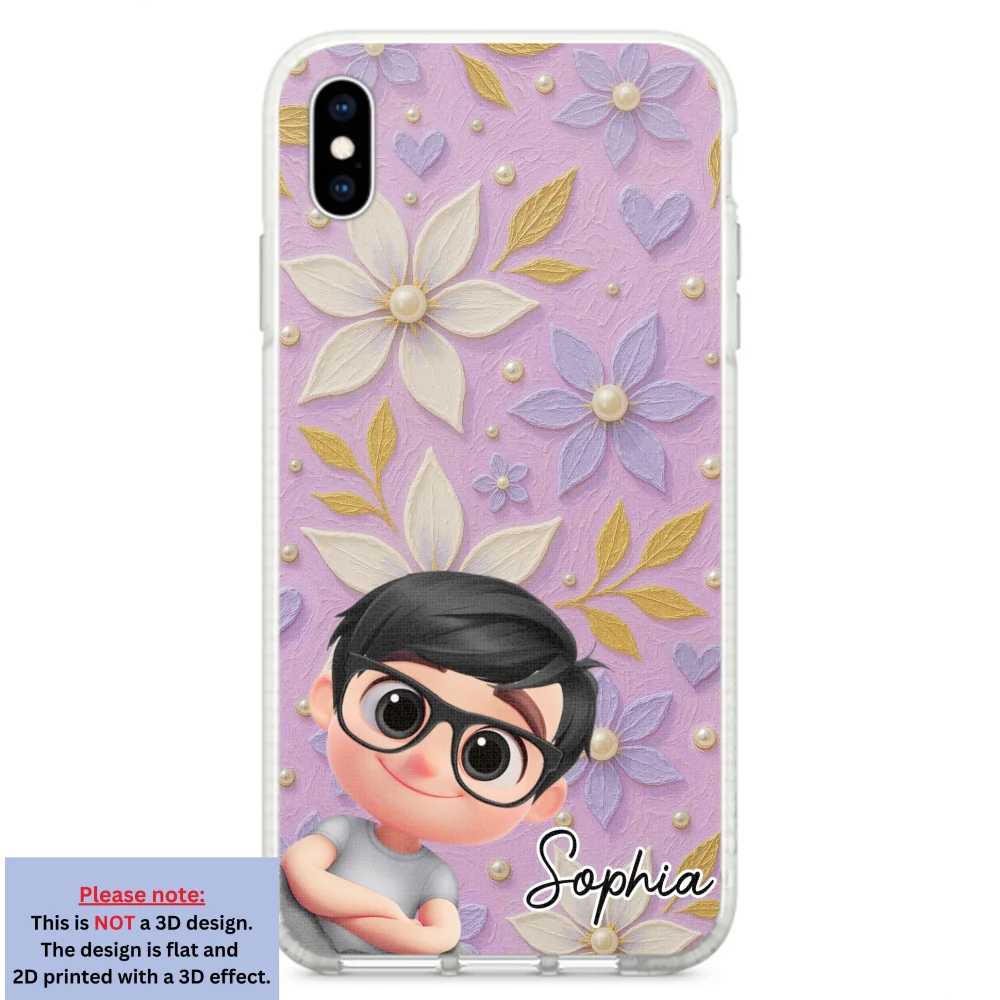 Purple Grandma - Personalized Custom 3D Effect Phone Case - Image 24