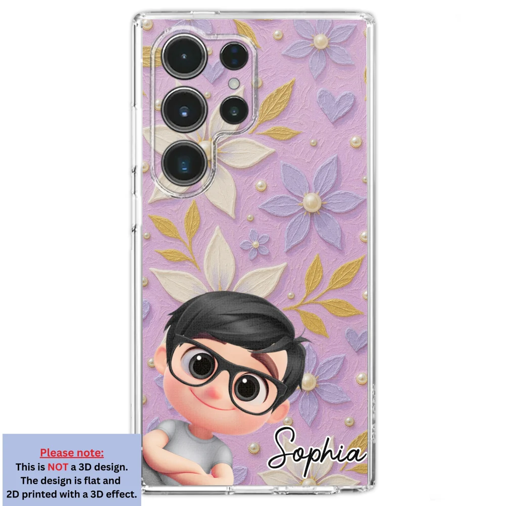 Purple Grandma - Personalized Custom 3D Effect Phone Case - Image 29