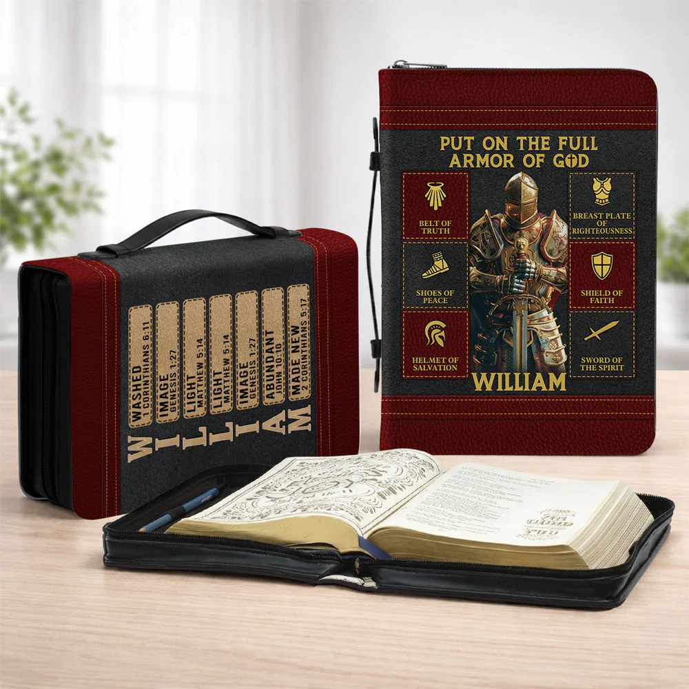 Put On The Full - Personalized Custom Bible Cover